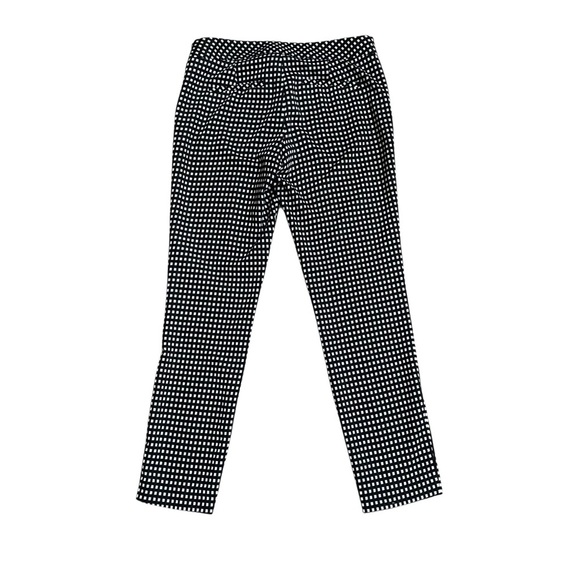 Express Black White Check Columnist Slim Ankle Pants 2 - Picture 6 of 9